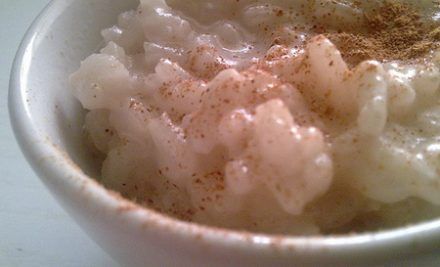 Arroz integral con leche de avena