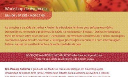 WORKSHOP INTERNACIONAL DE AYURVEDA Y SALUD DE LA MUJER MAYOR DE 40
