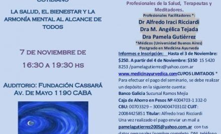 Taller de Alimentacion Ayurvedica – Yoga – Meditacion -CABA