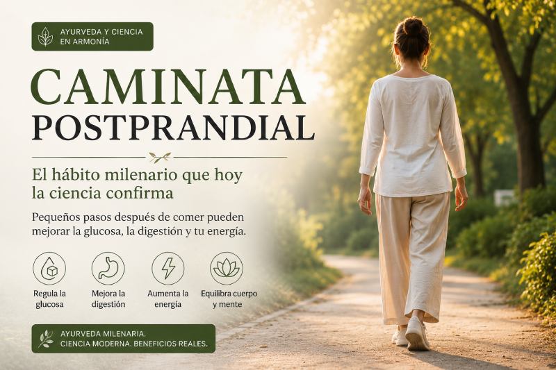 Caminata postprandial: el hábito milenario que hoy la ciencia confirma para regular la glucosa, mejorar la digestión y estabilizar la energía