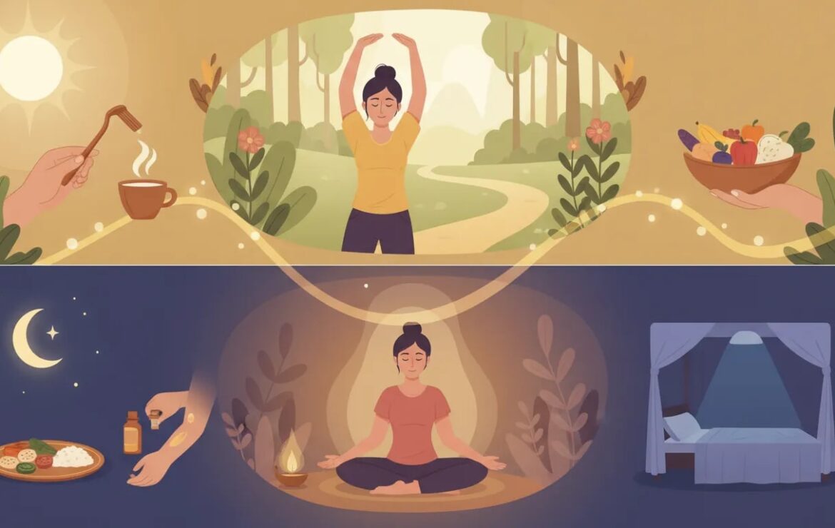 Rutina diaria según Ayurveda: guía práctica de Dinacharya y Ratricharya