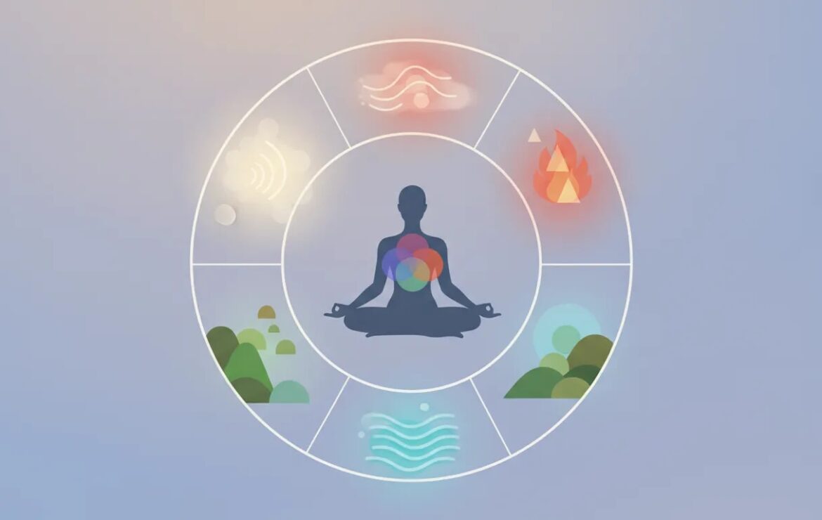 Meditación Ayurveda sobre los 5 Elementos y los 3 Doshas
