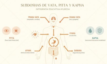 Subdoshas en Ayurveda: qué son, funciones y señales de desequilibrio
